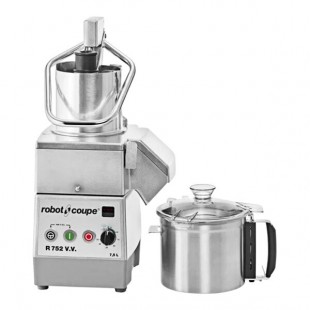 Robot Coupe R752VV Variable Speed Combination Food Processor with 8 Qt. / 7.5 Liter Cutter Bowl and Vegetable Prep - 120V, 1 Phase, 2 hp Robot Coupe R752VV Variable Speed Combination Food Processor with 8 Qt. / 7.5 Liter Cutter Bowl and Vegetable Prep - 120V, 1 Phase, 2 hp