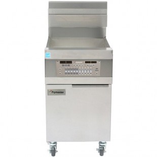 Frymaster 11814G Natural Gas Single High-Production 63 lb. Floor Fryer with SMRT4U 3000 Controls - 119,000 BTU