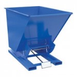 Vestil 0.5 Cubic Yard Light-Duty Manual Blue Steel Forklift Hopper D-50-LD-NB - 2,000 lb. Capacity Vestil 0.5 Cubic Yard Light-Duty Manual Blue Steel Forklift Hopper D-50-LD-NB - 2,000 lb. Capacity