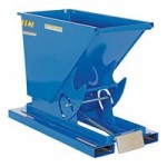 Vestil 0.5 Cubic Yard Light-Duty Manual Blue Steel Forklift Hopper D-50-LD-NB - 2,000 lb. Capacity Vestil 0.5 Cubic Yard Light-Duty Manual Blue Steel Forklift Hopper D-50-LD-NB - 2,000 lb. Capacity