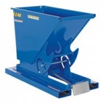Vestil 0.5 Cubic Yard Light-Duty Manual Blue Steel Forklift Hopper D-50-LD-NB - 2,000 lb. Capacity Vestil 0.5 Cubic Yard Light-Duty Manual Blue Steel Forklift Hopper D-50-LD-NB - 2,000 lb. Capacity