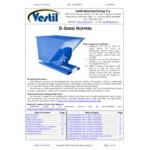 Vestil 0.5 Cubic Yard Light-Duty Manual Blue Steel Forklift Hopper D-50-LD-NB - 2,000 lb. Capacity Vestil 0.5 Cubic Yard Light-Duty Manual Blue Steel Forklift Hopper D-50-LD-NB - 2,000 lb. Capacity