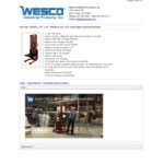 Wesco Industrial Products 2,000 lb. Power Lift Platform Stacker with 27