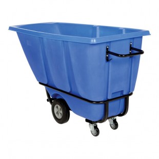 Vestil TDT-50-HD-BLUE 0.5 Cu. Yd. Blue Heavy-Duty Bulk Tilt Truck - 1,400 lb. Capacity Vestil TDT-50-HD-BLUE 0.5 Cu. Yd. Blue Heavy-Duty Bulk Tilt Truck - 1,400 lb. Capacity