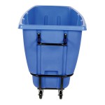 Vestil TDT-50-HD-BLUE 0.5 Cu. Yd. Blue Heavy-Duty Bulk Tilt Truck - 1,400 lb. Capacity