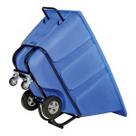 Vestil TDT-50-HD-BLUE 0.5 Cu. Yd. Blue Heavy-Duty Bulk Tilt Truck - 1,400 lb. Capacity