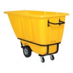 Vestil TDT-50-HD-BLUE 0.5 Cu. Yd. Blue Heavy-Duty Bulk Tilt Truck - 1,400 lb. Capacity