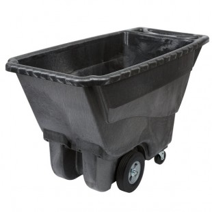 Rubbermaid® 0.5 Cubic Yard Black Rotomolded Tilt Truck / Trash Cart with Hinged Dome Lid (850 lb.) Rubbermaid® 0.5 Cubic Yard Black Rotomolded Tilt Truck / Trash Cart with Hinged Dome Lid (850 lb.)