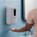 Lavex VersaHub WiFi-Enabled 33.8 fl. oz. (1,000 mL) Gray Automatic Soap / Sanitizer Dispenser Lavex VersaHub WiFi-Enabled 33.8 fl. oz. (1,000 mL) Gray Automatic Soap / Sanitizer Dispenser