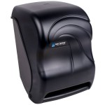 San Jamar T1390TBK Tear-N-Dry Black Hands-Free Paper Roll Towel Dispenser