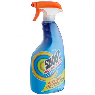 SC Johnson Shout® 359585 22 oz. Advanced Action Gel® Laundry Stain Remover Spray - 8/Case