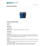 Busch Systems Spectrum 101182 48 Gallon Powder-Coated Steel Two Stream Decorative Mixed Recyclables / Waste Receptacle