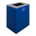 Busch Systems Spectrum 101182 48 Gallon Powder-Coated Steel Two Stream Decorative Mixed Recyclables / Waste Receptacle