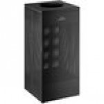 Lancaster Table & Seating 16 Gallon Black Perforated Powder-Coated Metal Square Decorative Trash Can Lancaster Table & Seating 16 Gallon Black Perforated Powder-Coated Metal Square Decorative Trash Can