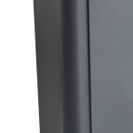 Lavex 16 Gallon Gray Slim Rectangular Trash Can Lavex 16 Gallon Gray Slim Rectangular Trash Can
