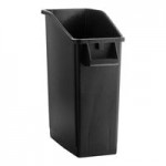 Lavex 16 Gallon Gray Slim Rectangular Trash Can Lavex 16 Gallon Gray Slim Rectangular Trash Can