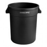 Advantage Supplies 20 Gallon Gray Round Commercial Trash Can Advantage Supplies 20 Gallon Gray Round Commercial Trash Can