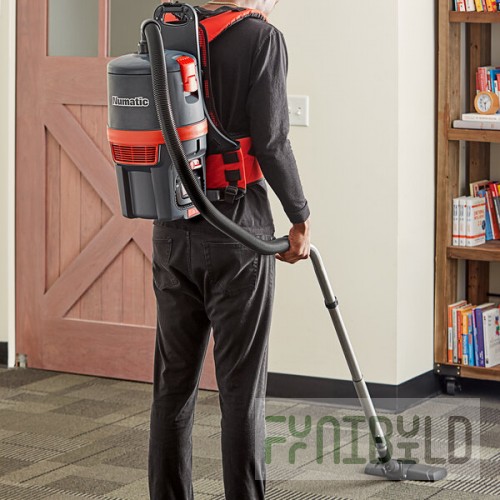 NaceCare Solutions Latitude RBV 150NXH K-913148-C 6 Qt. Cordless Brushless Backpack Vacuum with HEPA Filtration, Battery, Charger, and ASTB2 Combination Floor Toolkit - 36V