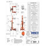 Wesco Industrial Products 1,000 lb. Hydraulic Large Liquid Gas Cylinder Cart with Brake 240251