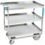 Lakeside 544 Heavy-Duty NSF Stainless Steel 3 Shelf Utility Cart - 22 3/8 Lakeside 544 Heavy-Duty NSF Stainless Steel 3 Shelf Utility Cart - 22 3/8
