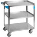 Lakeside 544 Heavy-Duty NSF Stainless Steel 3 Shelf Utility Cart - 22 3/8 Lakeside 544 Heavy-Duty NSF Stainless Steel 3 Shelf Utility Cart - 22 3/8