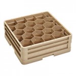 Vollrath CRG Traex® 20 Compartment Full-Size Beige Closed Wall Glass Rack Extender