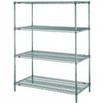 Metro 5N557K3 Super Erecta Metroseal Green Wire Stationary Starter Shelving Unit - 24