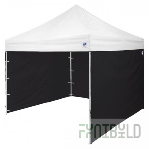 E-Z Up SR104TCBK04 Dura-Lon 10' Black Sidewall - 4/Set