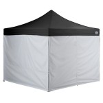 Backyard Pro Courtyard Series 10' x 10' Black Straight Leg Aluminum Instant Pop Up Canopy Tent Deluxe Kit with 4 Side Walls Backyard Pro Courtyard Series 10' x 10' Black Straight Leg Aluminum Instant Pop Up Canopy Tent Deluxe Kit with 4 Side Walls