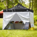 Backyard Pro Courtyard Series 10' x 10' Black Straight Leg Aluminum Instant Pop Up Canopy Tent Deluxe Kit with 4 Side Walls Backyard Pro Courtyard Series 10' x 10' Black Straight Leg Aluminum Instant Pop Up Canopy Tent Deluxe Kit with 4 Side Walls