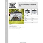 Backyard Pro Courtyard Series 10' x 10' Black Straight Leg Aluminum Instant Pop Up Canopy Tent Deluxe Kit with 4 Side Walls Backyard Pro Courtyard Series 10' x 10' Black Straight Leg Aluminum Instant Pop Up Canopy Tent Deluxe Kit with 4 Side Walls