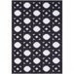 Abani Parker Collection 4' x 6' Cream / Black Contemporary Geometric Rattan Weave Area Rug Abani Parker Collection 4' x 6' Cream / Black Contemporary Geometric Rattan Weave Area Rug