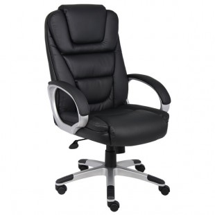 Boss B8601 Black LeatherPlus NTR Executive Chair Boss B8601 Black LeatherPlus NTR Executive Chair