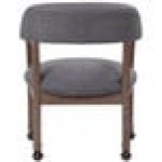 Boss B9545DW-SG Slate Gray Linen Modern Captain's Chair with Casters