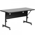 Correll Deluxe Half Round Flip Top Table, 24 Correll Deluxe Half Round Flip Top Table, 24