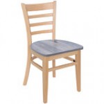 BFM Seating Berkeley Natural Beechwood Ladder Back Side Chair with Autumn Ash Wood Seat BFM Seating Berkeley Natural Beechwood Ladder Back Side Chair with Autumn Ash Wood Seat