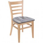 BFM Seating Berkeley Natural Beechwood Ladder Back Side Chair with Autumn Ash Wood Seat BFM Seating Berkeley Natural Beechwood Ladder Back Side Chair with Autumn Ash Wood Seat