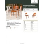 Lancaster Table & Seating Alto Terracotta Slat Back Resin Side Chair