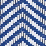 Lancaster Table & Seating Bistro Blue and White Teslin Outdoor Side Chair Lancaster Table & Seating Bistro Blue and White Teslin Outdoor Side Chair