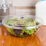 Sabert 51080A50 FreshPack Clear Flat Round Lid for Shallow 64 oz. and Round 80 oz. Bowls - 50/Case Sabert 51080A50 FreshPack Clear Flat Round Lid for Shallow 64 oz. and Round 80 oz. Bowls - 50/Case
