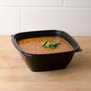 Dart B64SB PresentaBowls Pro 64 oz. Black Square Plastic Bowl - 252/Case Dart B64SB PresentaBowls Pro 64 oz. Black Square Plastic Bowl - 252/Case