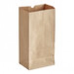 Choice Heavy Duty 5 lb. Heavy-Duty Natural Kraft Bag - 400/Case