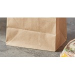Choice Heavy Duty 5 lb. Heavy-Duty Natural Kraft Bag - 400/Case