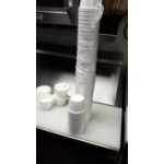 Dart 8SJ12 8 oz. Squat White Foam Food Container - 50/Pack