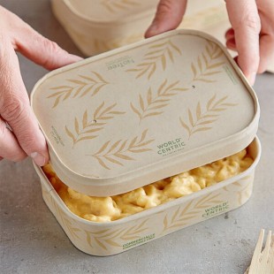 World Centric 16-32 oz. NoTree Compostable Paper Lid - 300/Case