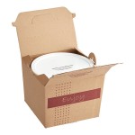 Sabert Soup-N-Serve 128 oz. White Plastic Container and Kraft Corrugated Cardboard Box Set - 15/Case Sabert Soup-N-Serve 128 oz. White Plastic Container and Kraft Corrugated Cardboard Box Set - 15/Case