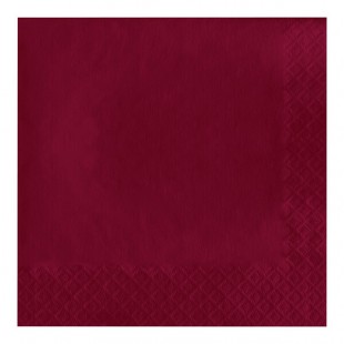 Creative Converting 583122B Burgundy 3-Ply 1/4 Fold Luncheon Napkin - 500/Case Creative Converting 583122B Burgundy 3-Ply 1/4 Fold Luncheon Napkin - 500/Case