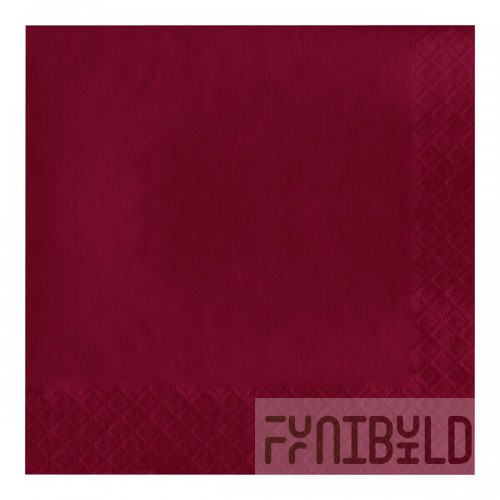 Creative Converting 583122B Burgundy 3-Ply 1/4 Fold Luncheon Napkin - 500/Case