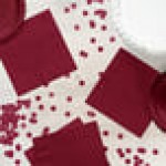 Creative Converting 583122B Burgundy 3-Ply 1/4 Fold Luncheon Napkin - 500/Case