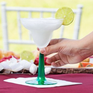 Fineline Flairware 2312-GRN 12 oz. 2-Piece Plastic Margarita with Green Base - 96/Case Fineline Flairware 2312-GRN 12 oz. 2-Piece Plastic Margarita with Green Base - 96/Case